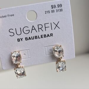 Sugarfix by BaubleBar Gold & Crystal Drop Earrings – Classic Statement Pair
